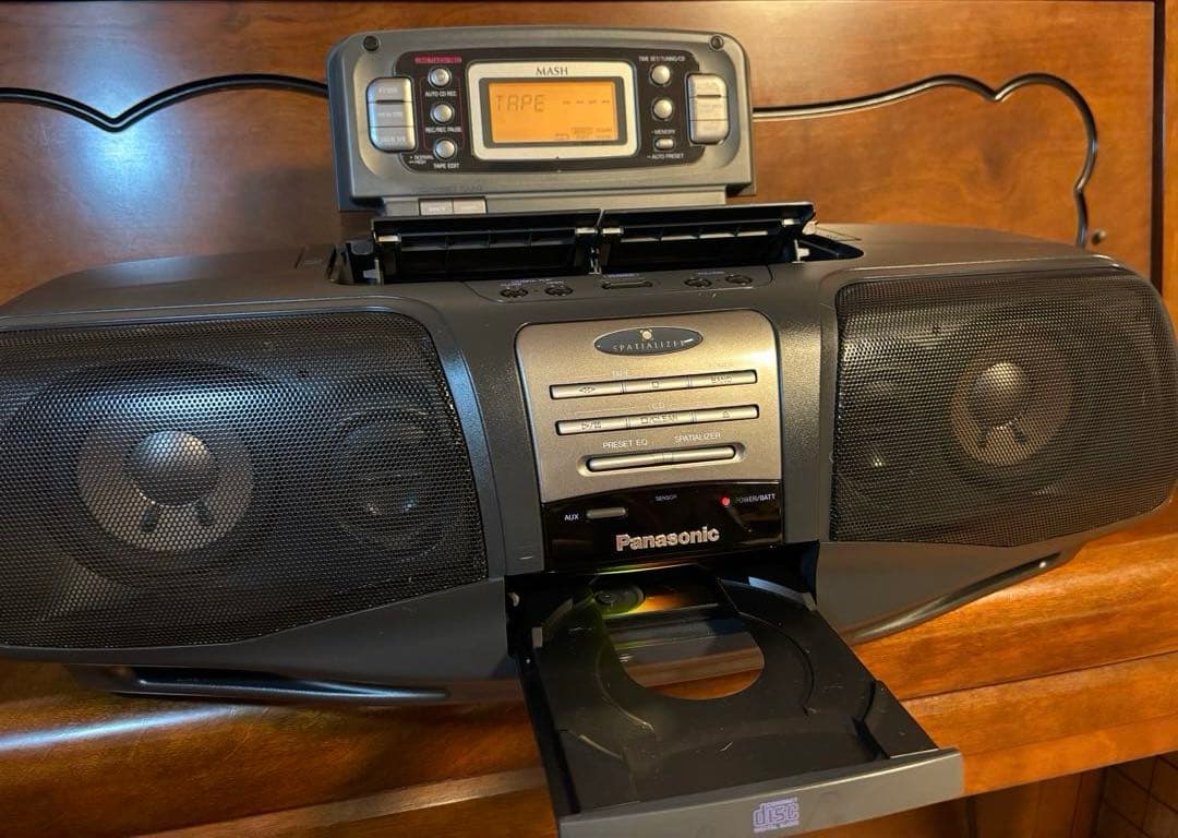 Panasonic RX-DT07 CDラジカセ：作動品