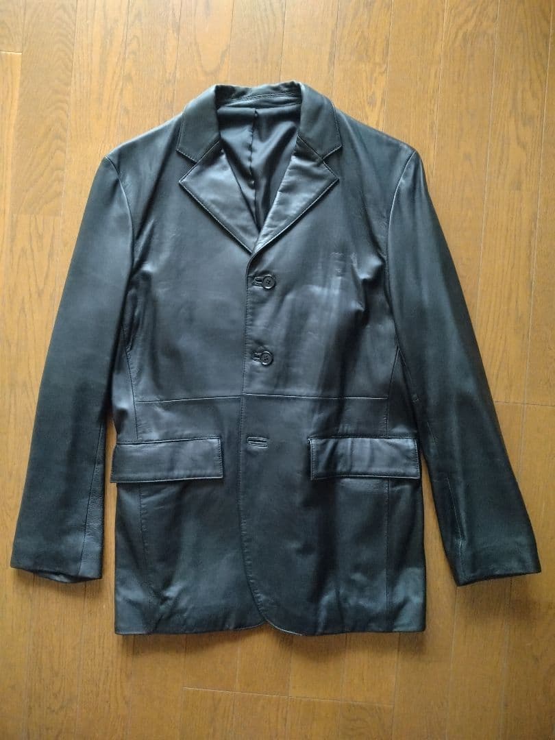 MEN'S BIGI レザーテーラードジャケット