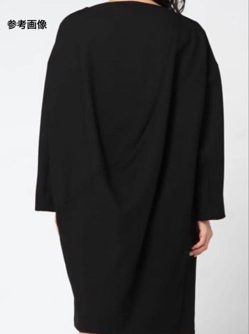 ENFOLD ブラック サークルコクーンドレス