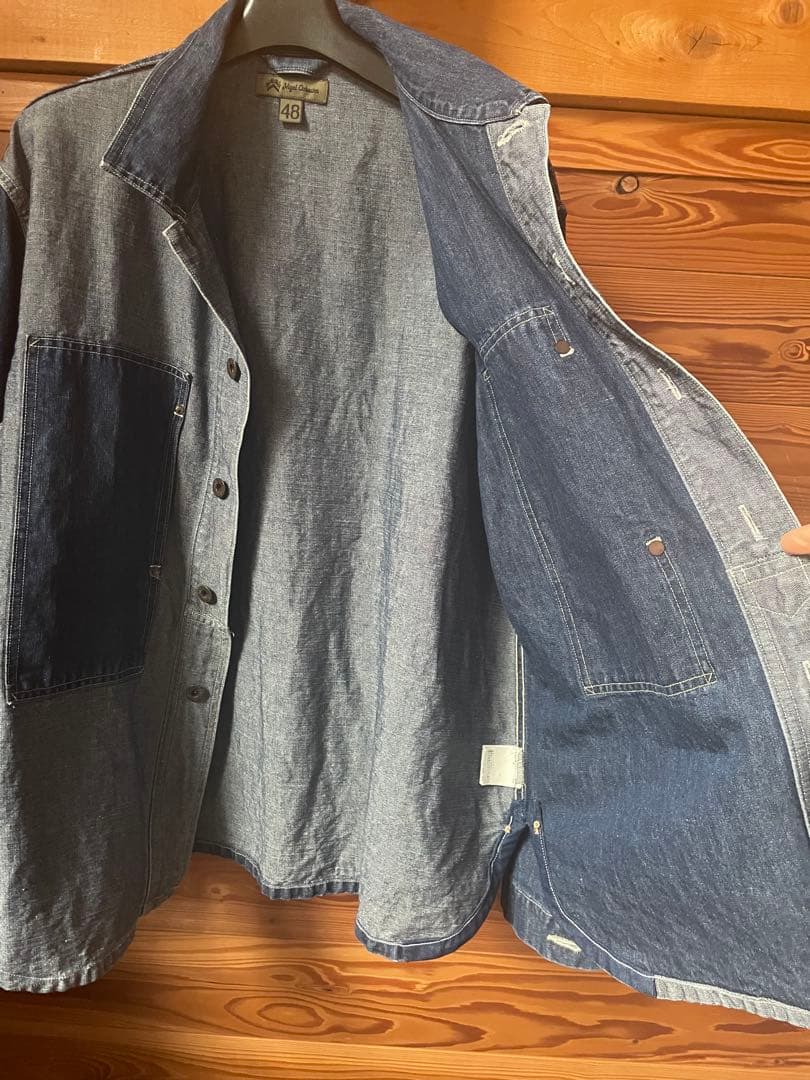 Nigel Cabourn フレンチワークジャケット　デニムカバーオール 48