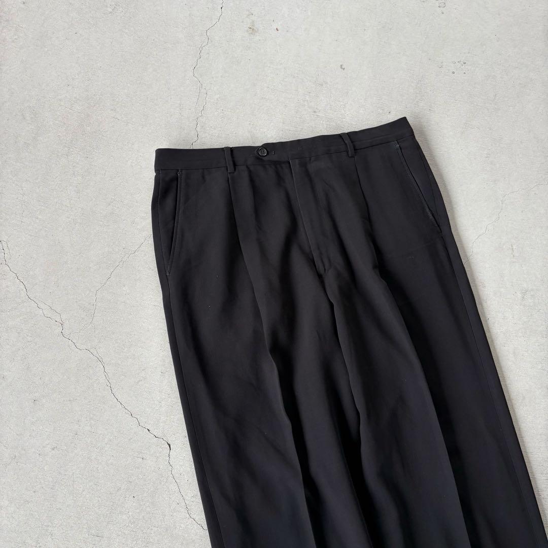 パンツ 90s ARMANI COLLEZIONI wide slacks black