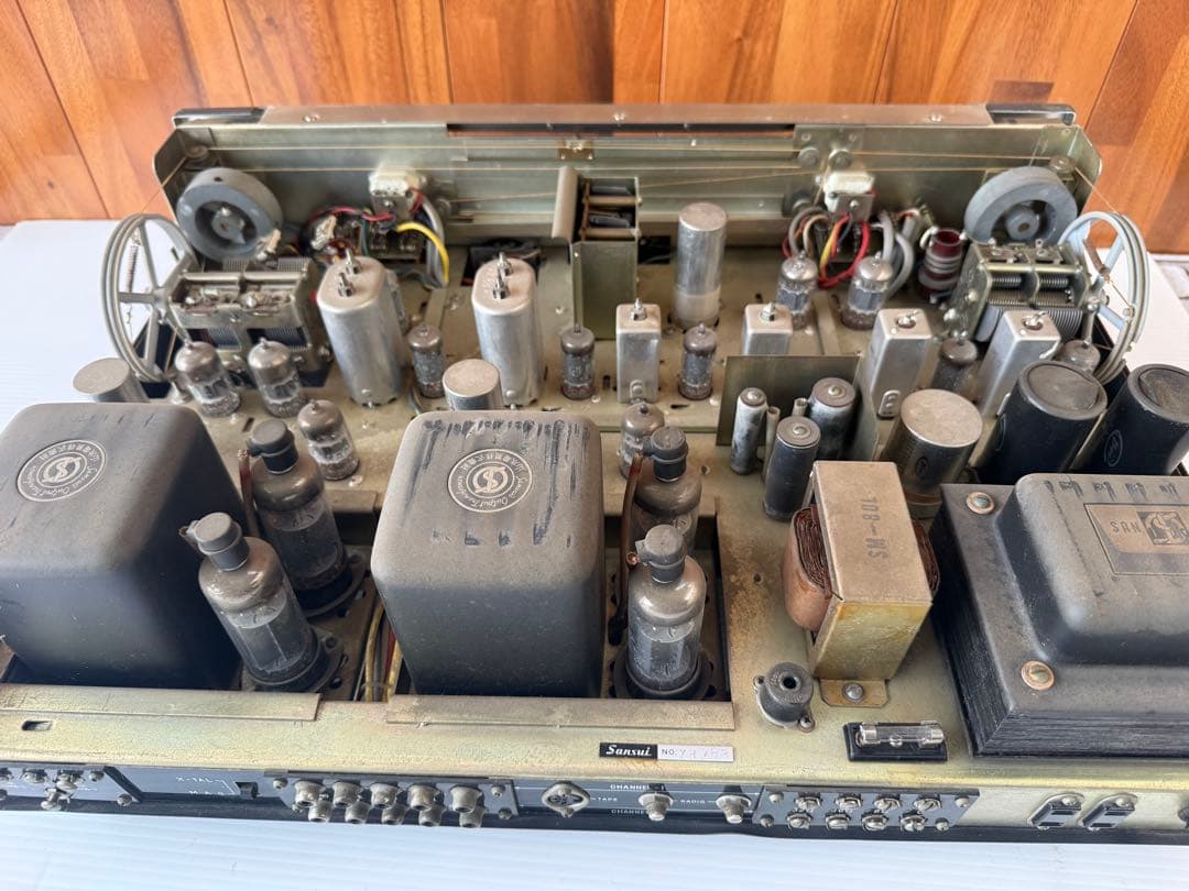 サンスイ SM-80 管球式チューナーアンプレシーバー 真空管アンプ(a47)
