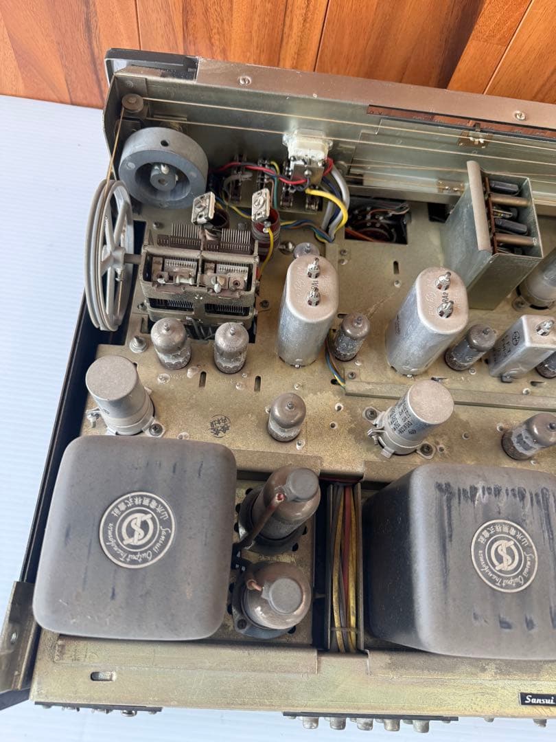 サンスイ SM-80 管球式チューナーアンプレシーバー 真空管アンプ(a47)