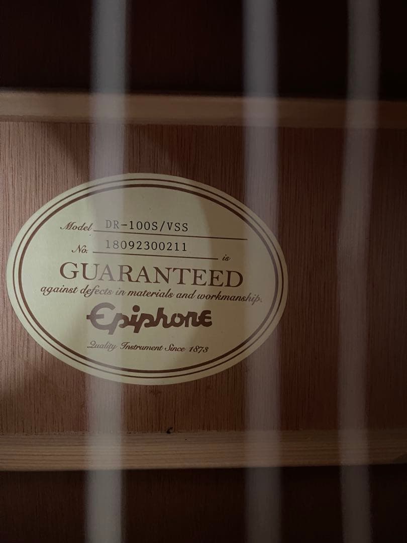 Epiphone DR-100S/VSS アコースティックギター