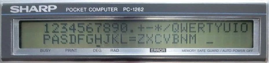 希少！SHARP PC-1262 ポケットコンピュータ 通電・動作確認済②