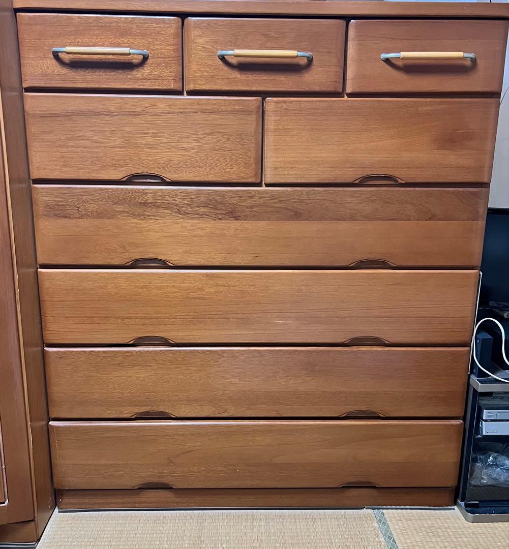 もぐ✳️9/20まで出品✳️★美品★ ニトリ　ハイチェスト　タンス　120cm