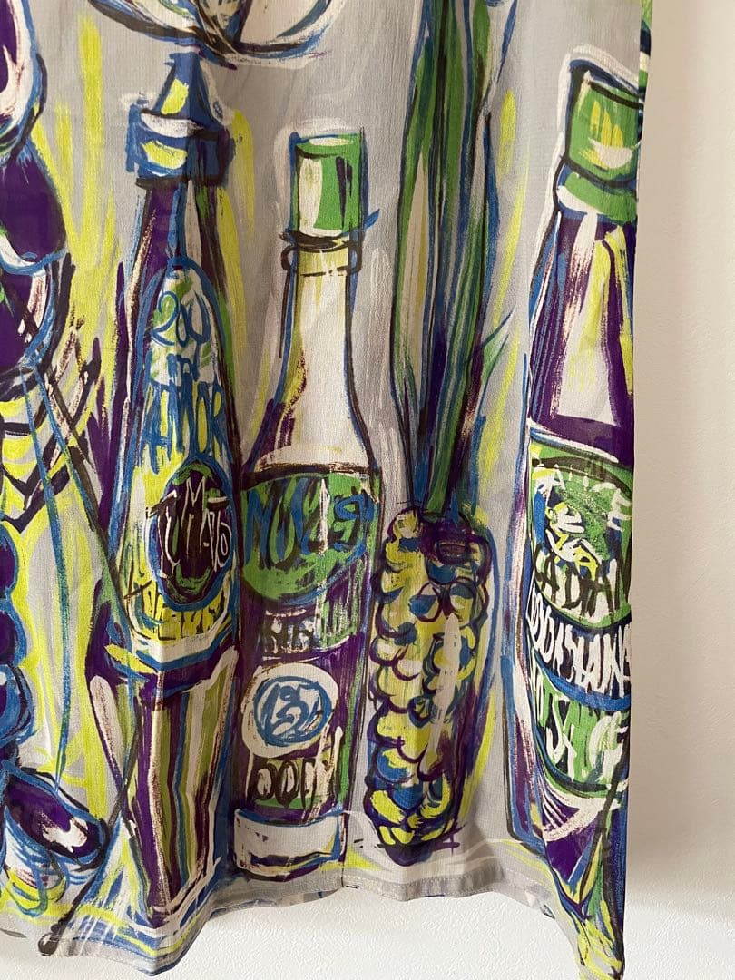 トクコプルミエブォル/アートワンピース チュニックボトル・野菜デザイン