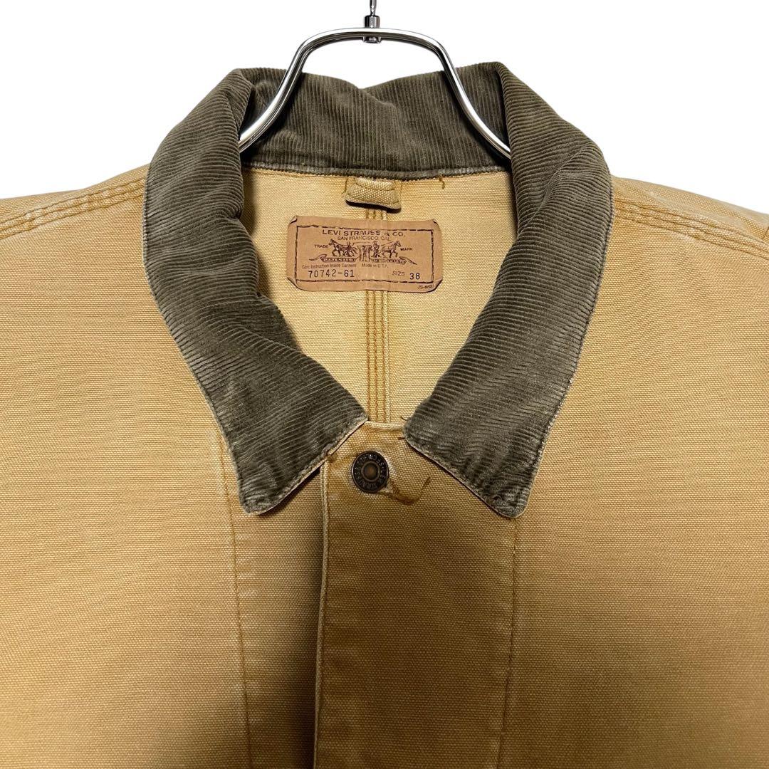 USA製 リーバイス ワークジャケットM相当38 ベージュ 90s 70742