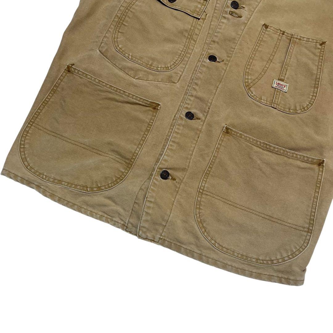 USA製 リーバイス ワークジャケットM相当38 ベージュ 90s 70742