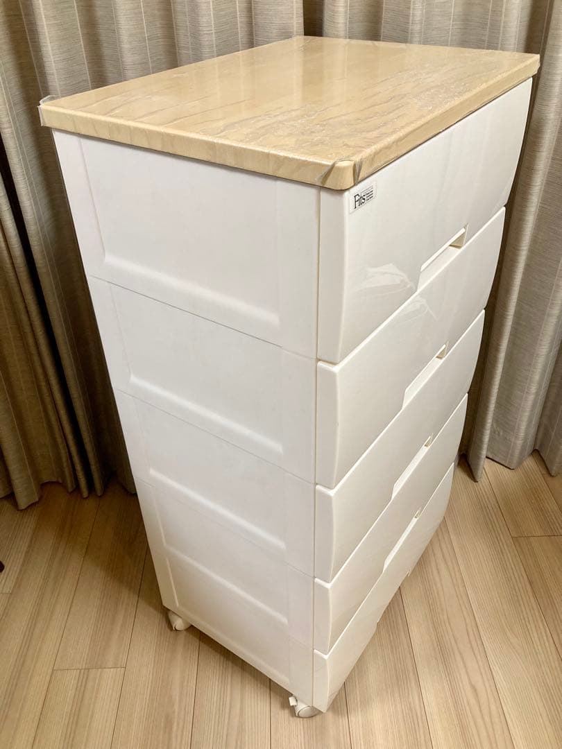 天馬 フィッツプラス 幅55cm5段 チェスト キャスター付き