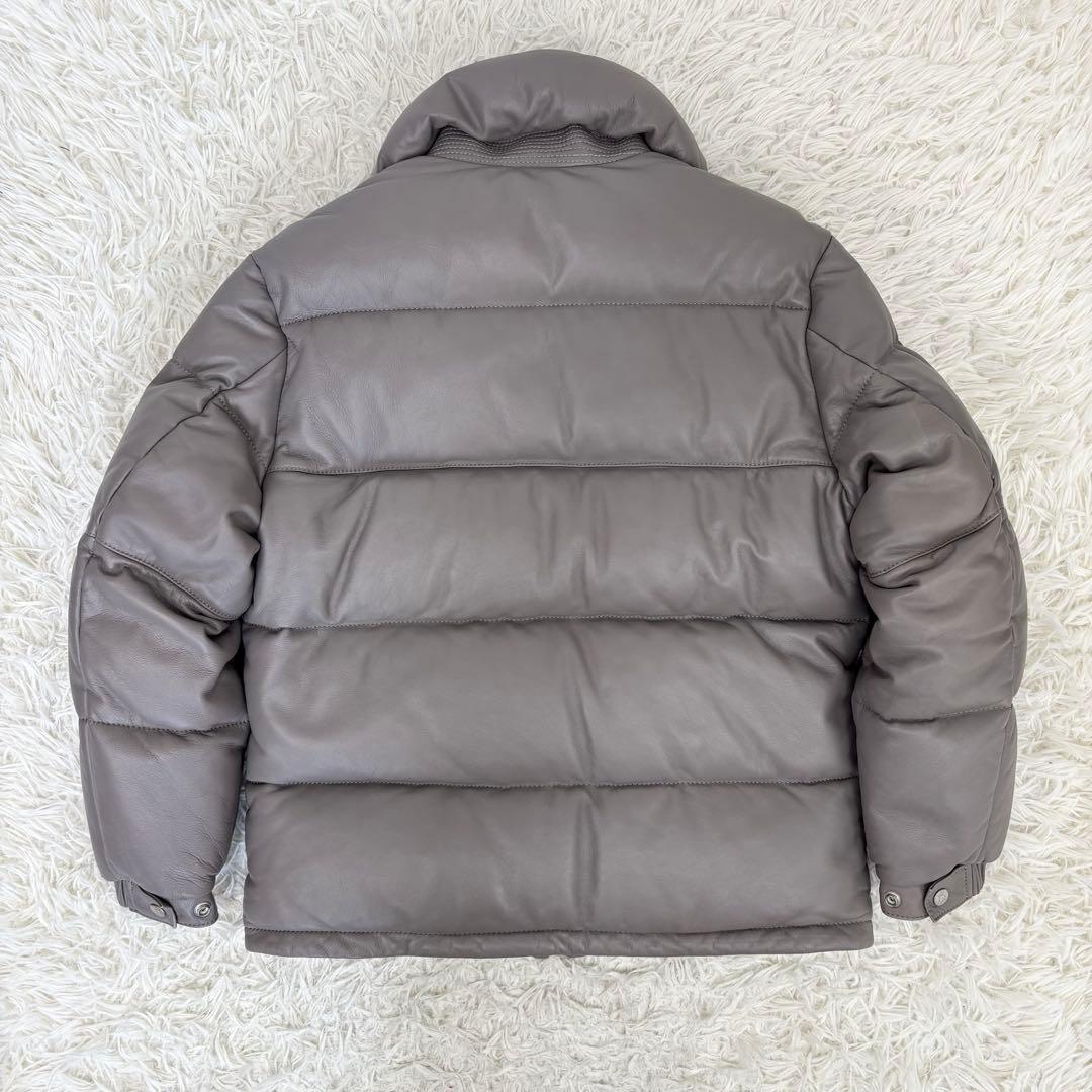 Schott ショット 3191067 羊革 レザー ダウンジャケット グレーS