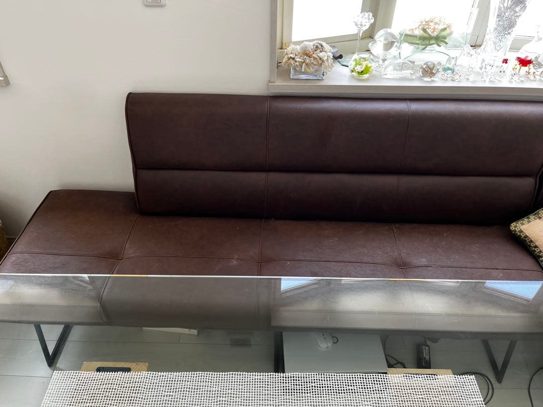 オシャレなダイニングソファ7〜8人掛け　横浜発⭐︎重ねたら乗用車に乗ります