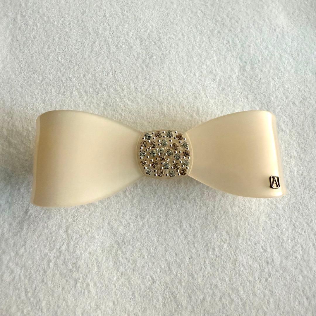 アレクサンドルドゥパリ キティ リボン ビジュー バレッタ