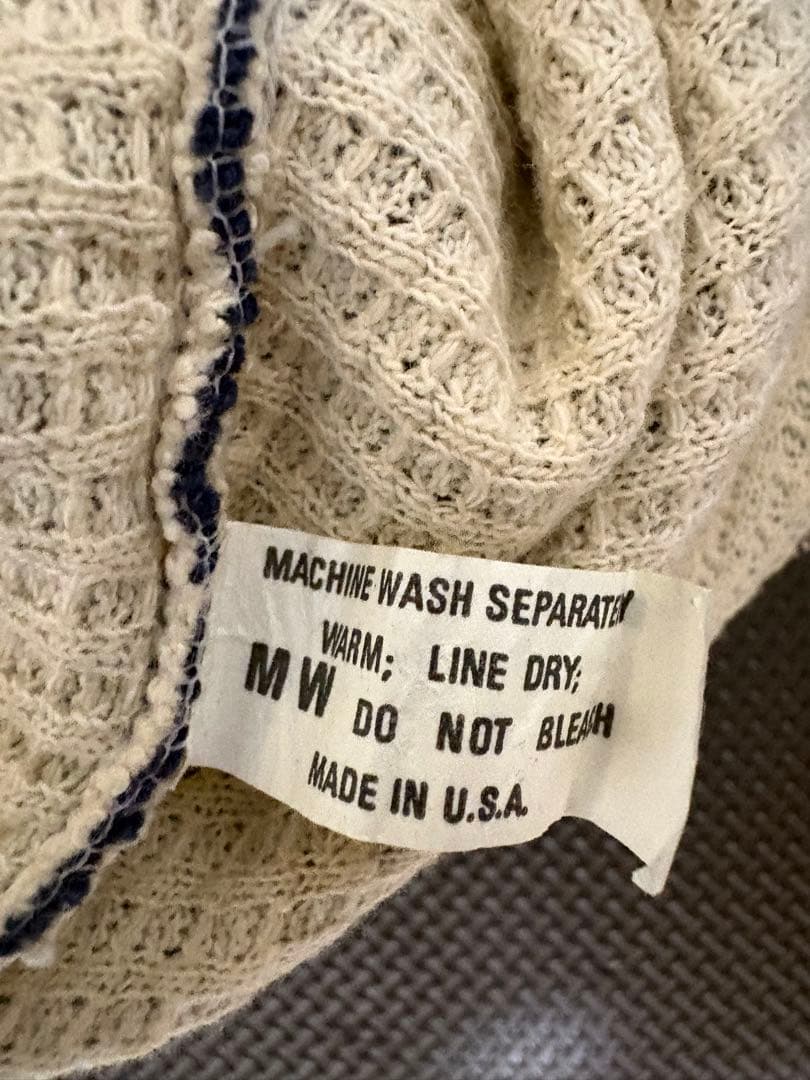 50s 60s ヴィンテージ 裏サーマル ジップパーカー usa