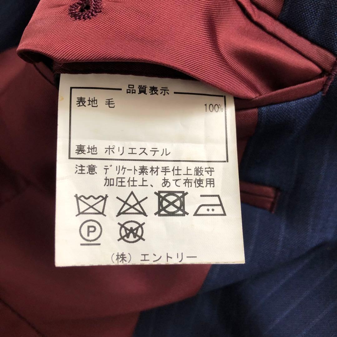 値下げ！【美品】オーダーメイドスーツ　シャドーストライプ　スリーピース