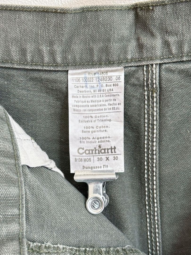 CarharttカーハートダブニーMOS 30x30 グリーンー色 すぐ輸送