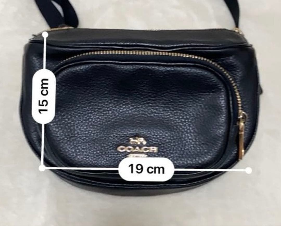 コーチ COACH 6488ブラック ボディバッグ 　ウエストバッグ 極美品