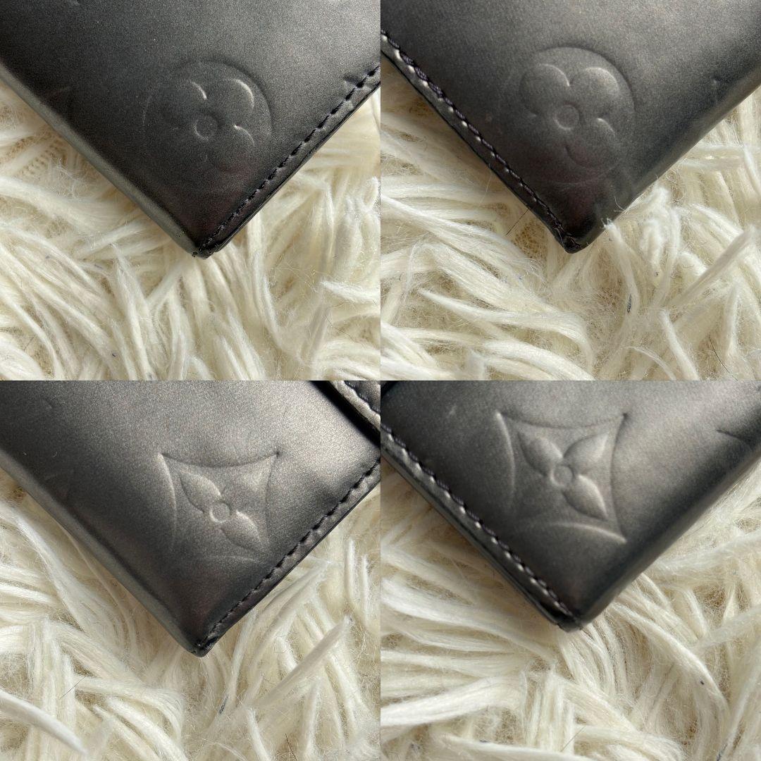 【激レア 美品】ルイヴィトン　モノグラム　ポルトフォイユサラ　マット　グレー系