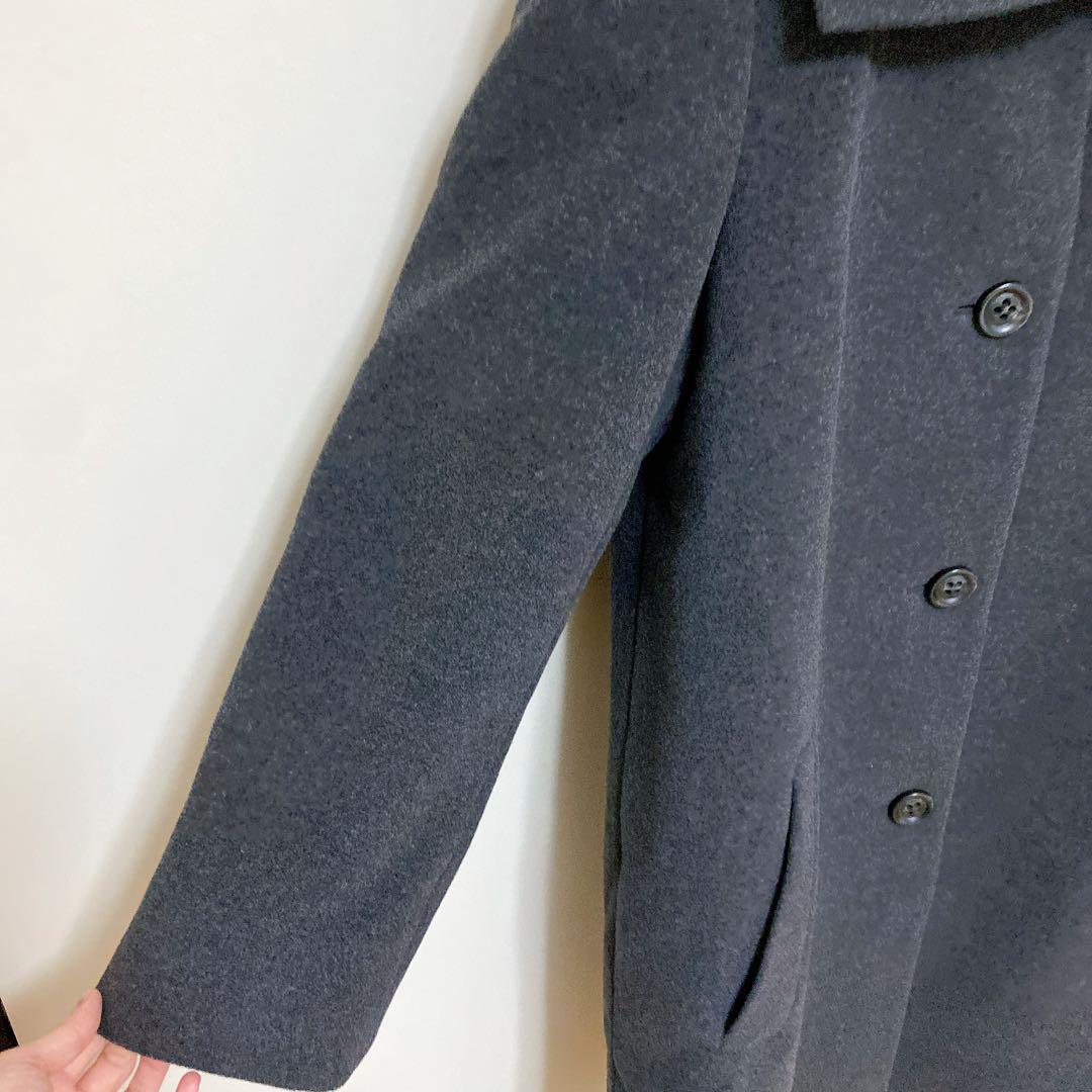 美品　23区　ウールステンカラーコート　カシミヤ混　大きいサイズ　44