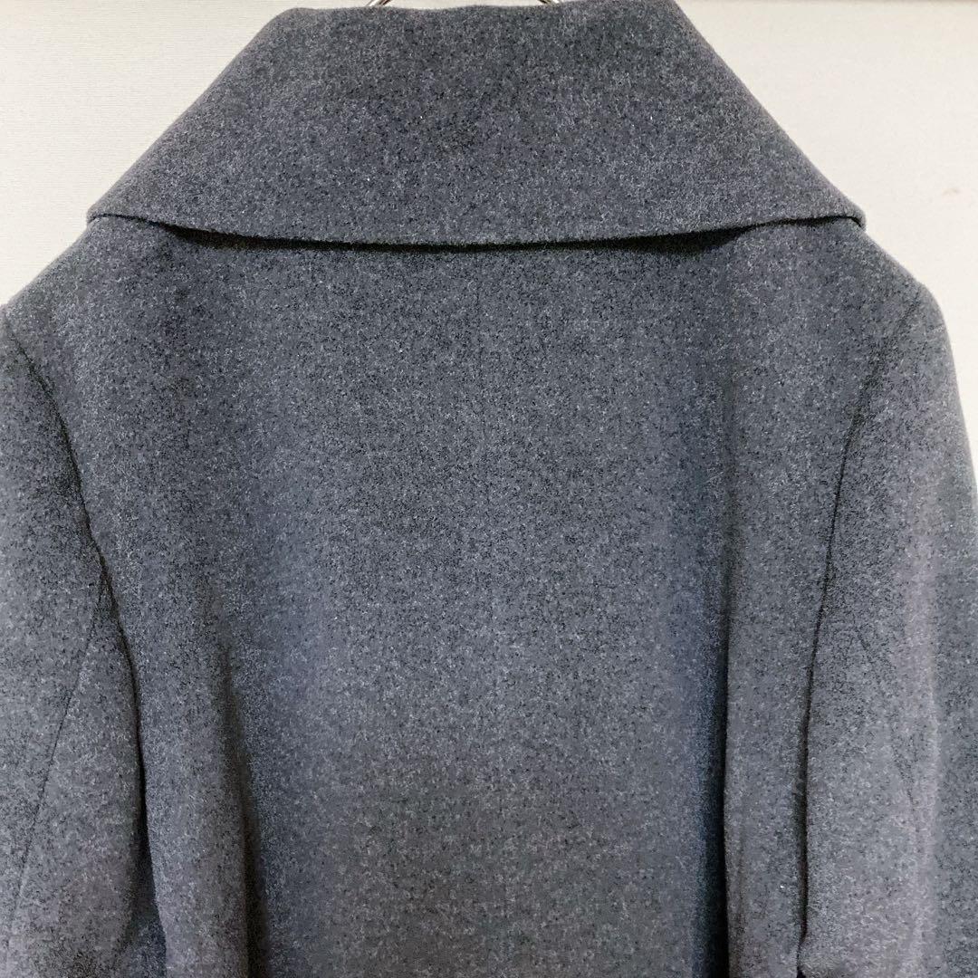 美品　23区　ウールステンカラーコート　カシミヤ混　大きいサイズ　44