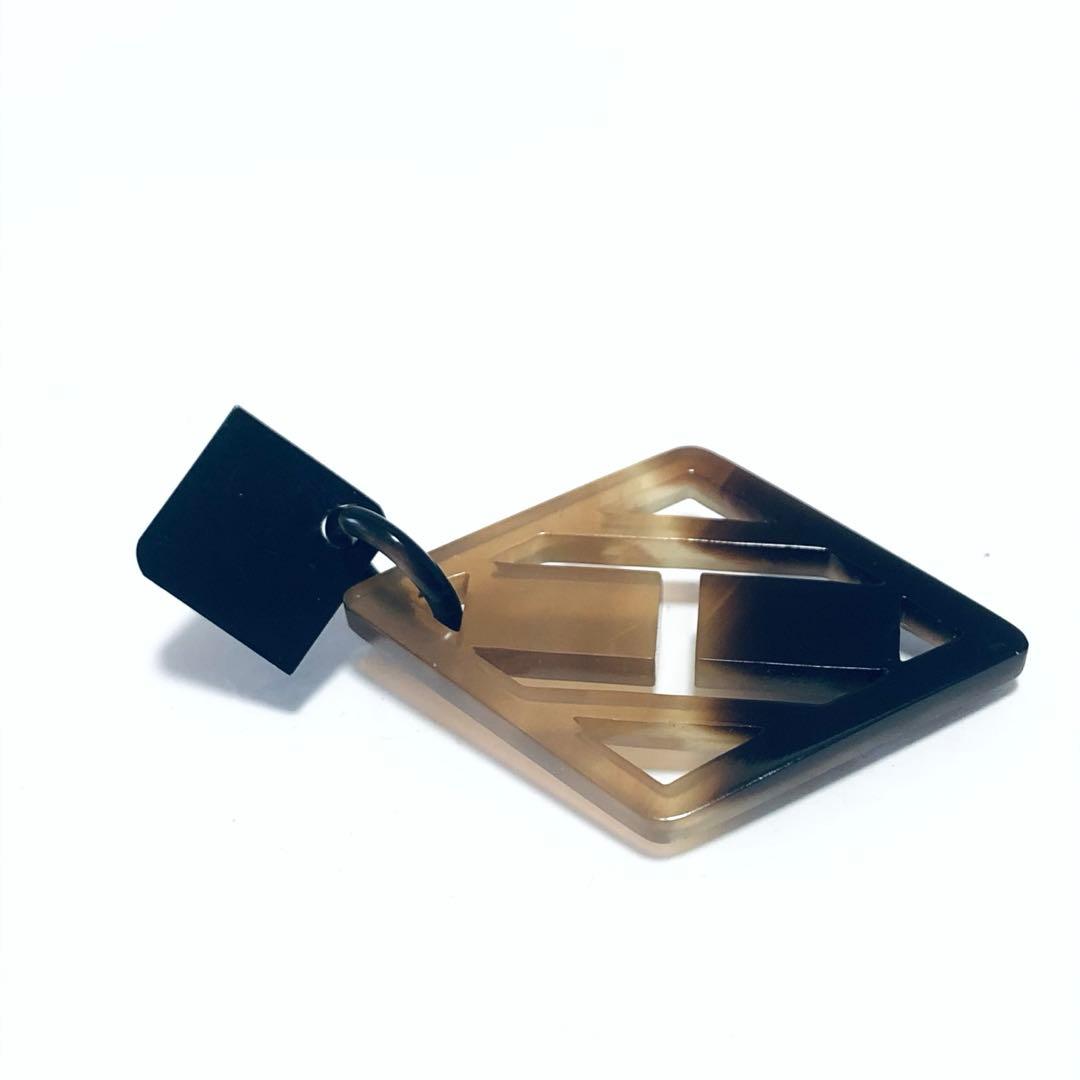 HERMES エルメス バッファローホーン Hロゴ ピアス 片耳 F252044