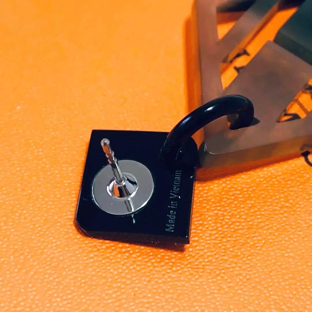 HERMES エルメス バッファローホーン Hロゴ ピアス 片耳 F252044