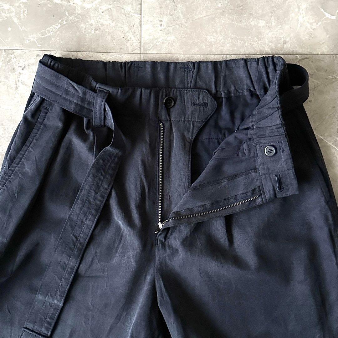 ISSEY MIYAKE MEN ベルテッド イージーパンツ スラックス S