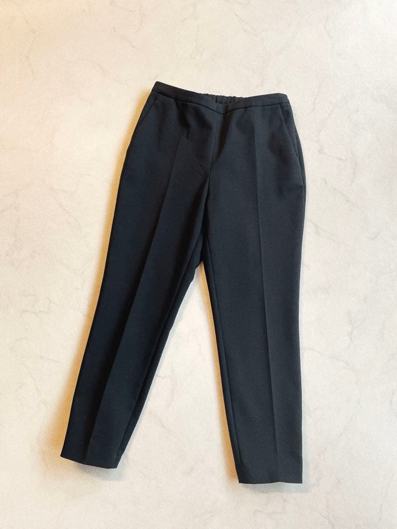 LE PHIL ルフィル ダブルクロステーパードパンツ　ブラック