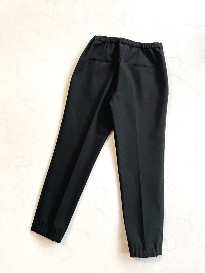 LE PHIL ルフィル ダブルクロステーパードパンツ　ブラック