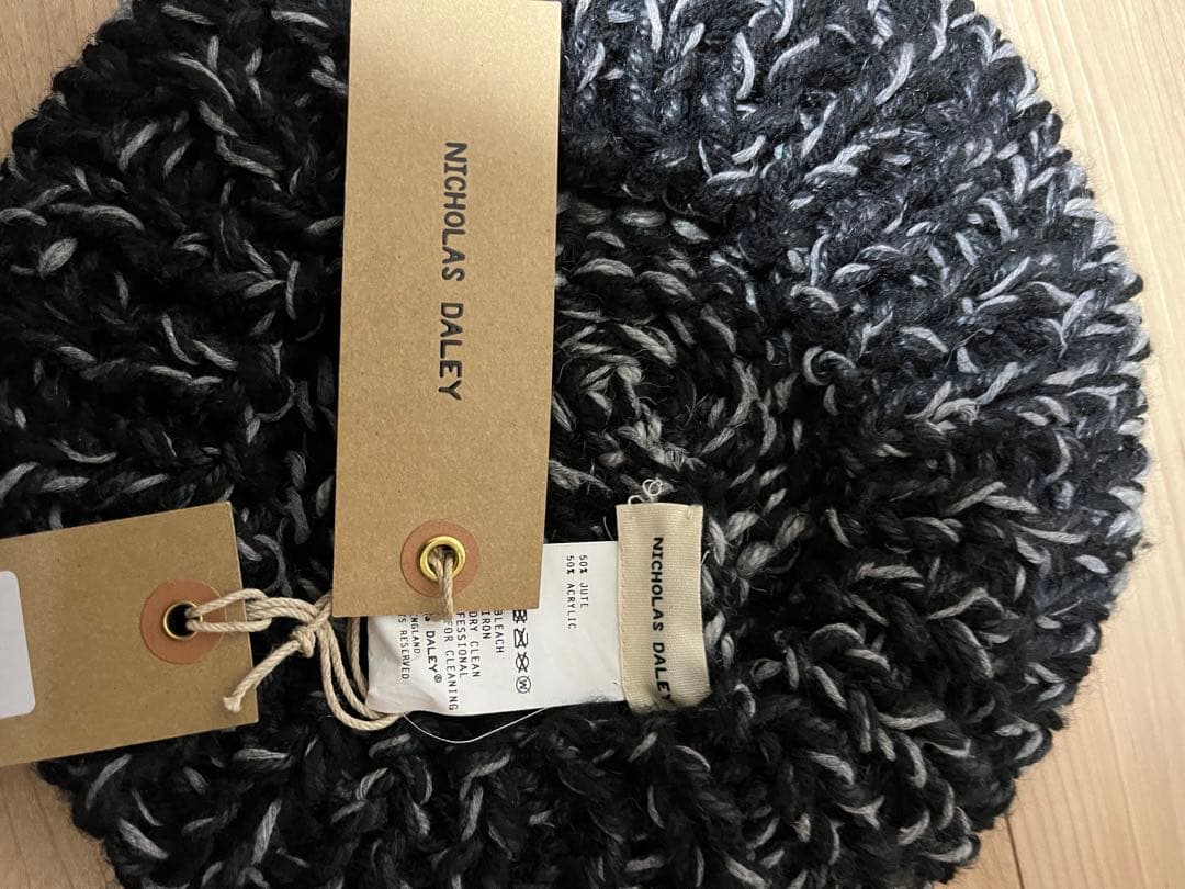 帽子 NICHOLAS DALEY HAND KNITTEDBERET