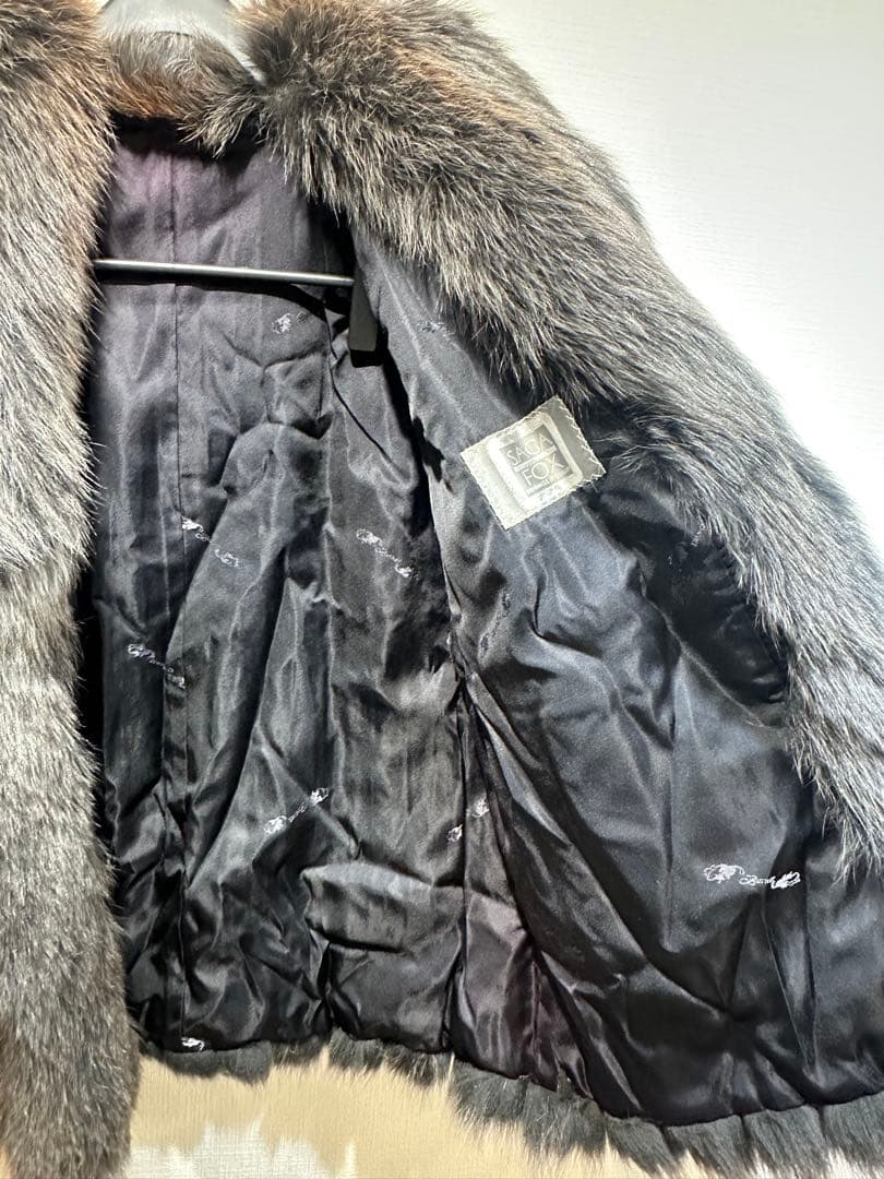 う*ぎ様 極美品 SAGA FOX サガフォックス 毛皮 コート レディース F