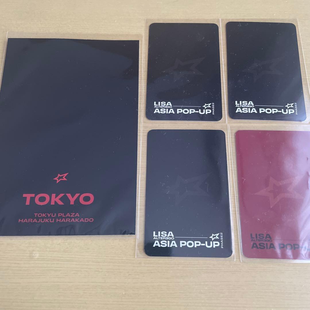 BLACKPINK LISA POP-UP トレカ ポストカード 購入・入場特典