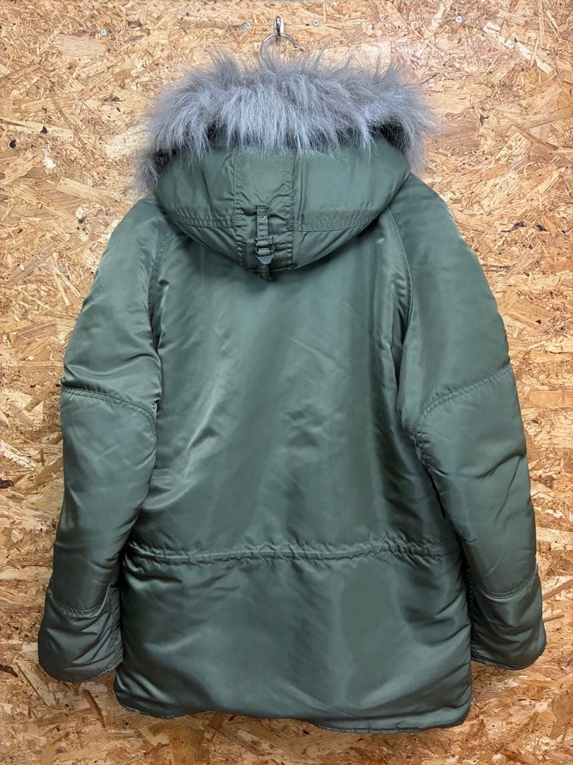 ★アルファ★N3B★80s★旧タグ★IDEAL★XL相当★オリーブ★