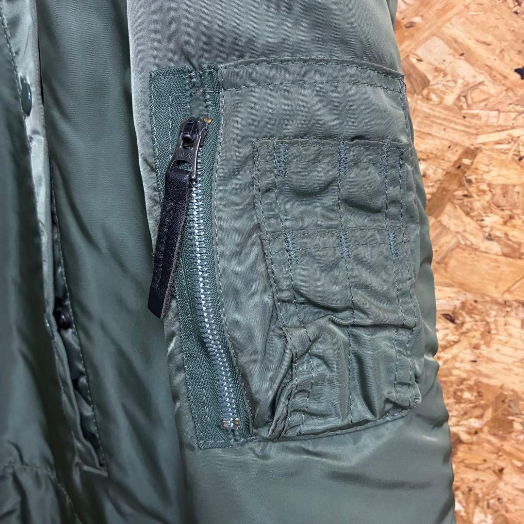 ★アルファ★N3B★80s★旧タグ★IDEAL★XL相当★オリーブ★