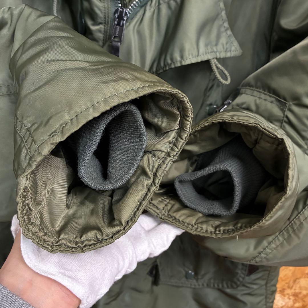 ★アルファ★N3B★80s★旧タグ★IDEAL★XL相当★オリーブ★