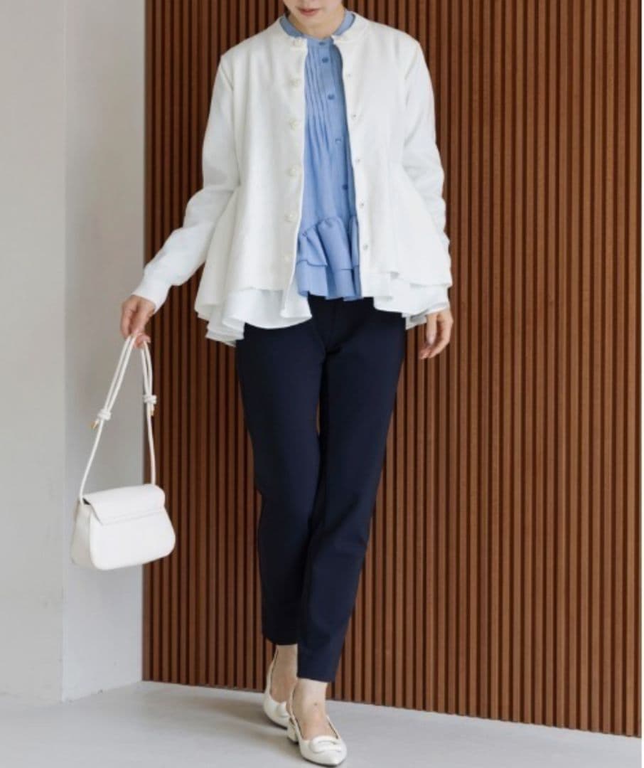 25AW Sono/ソーノ オーナメントパール3Dレイヤードニットカーディガン