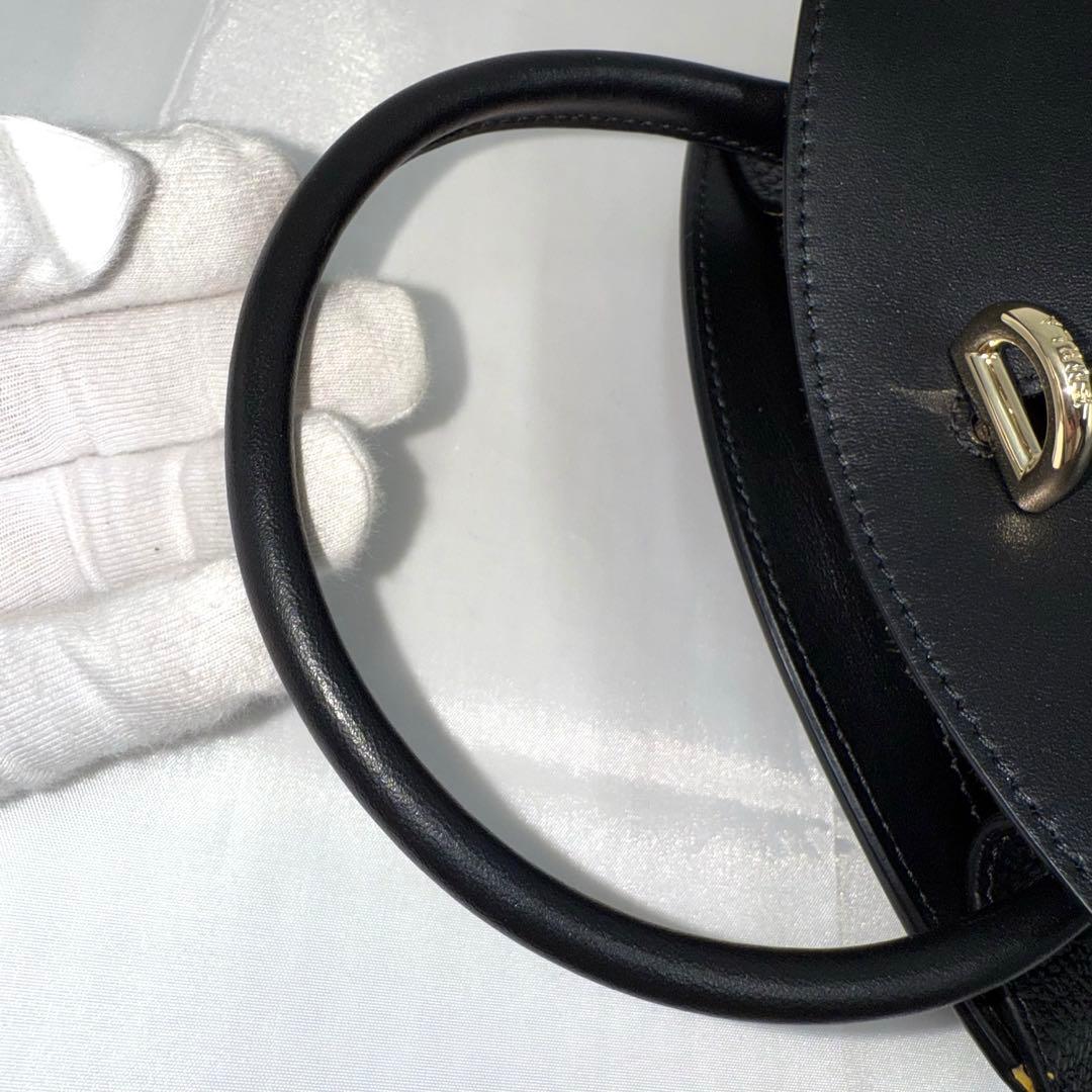 ✨美品✨フルラ ジェネシス S 2WAY ターンロック バッグ ブラック