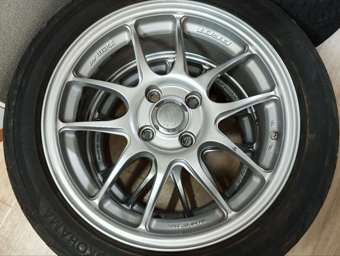 千葉県手渡し　エンケイPF01 100-4H 6.5J +53 4本