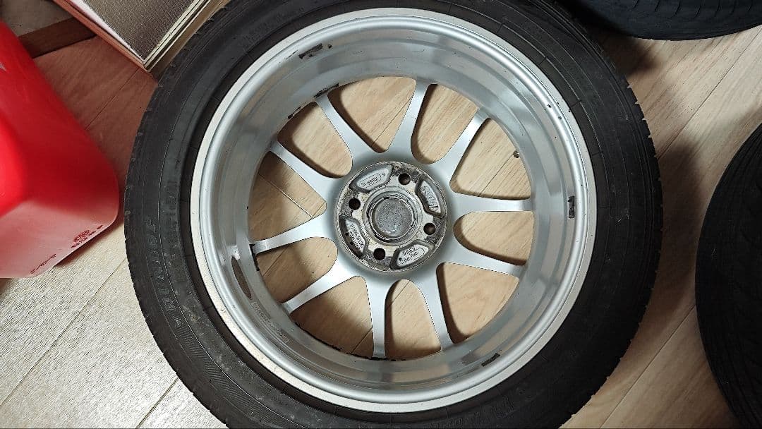 千葉県手渡し　エンケイPF01 100-4H 6.5J +53 4本