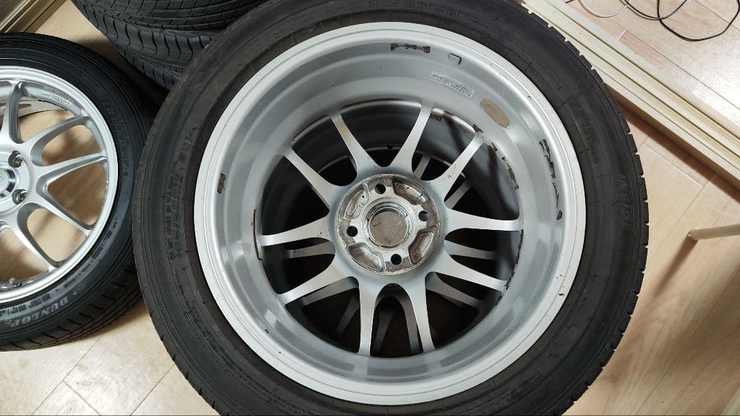 千葉県手渡し　エンケイPF01 100-4H 6.5J +53 4本