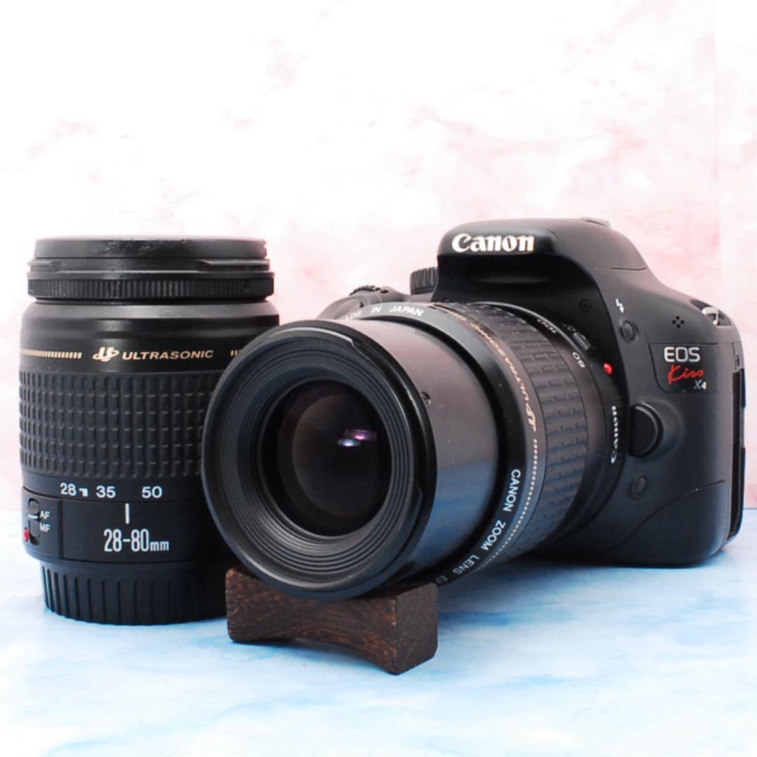 Canon Kiss X4★一眼レフカメラ★Wレンズ★初心者向けセット★