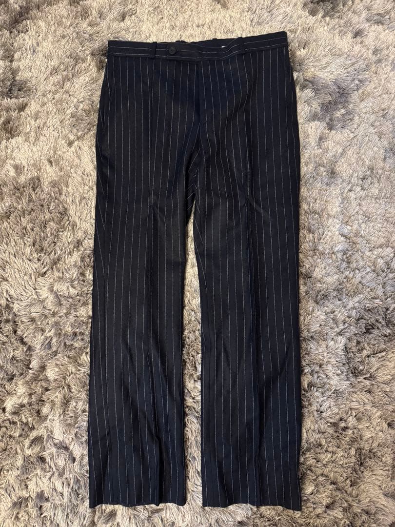 UNITED ARROWS ストライプスラックス Lサイズ 起毛 AW