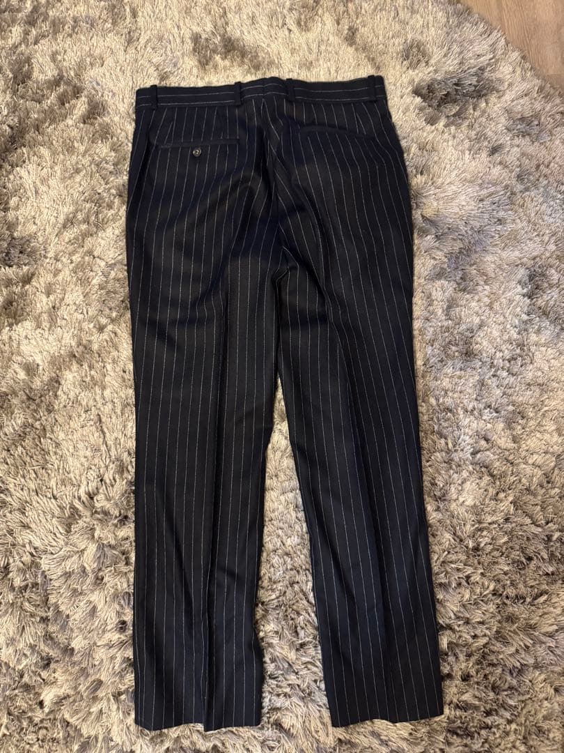 UNITED ARROWS ストライプスラックス Lサイズ 起毛 AW