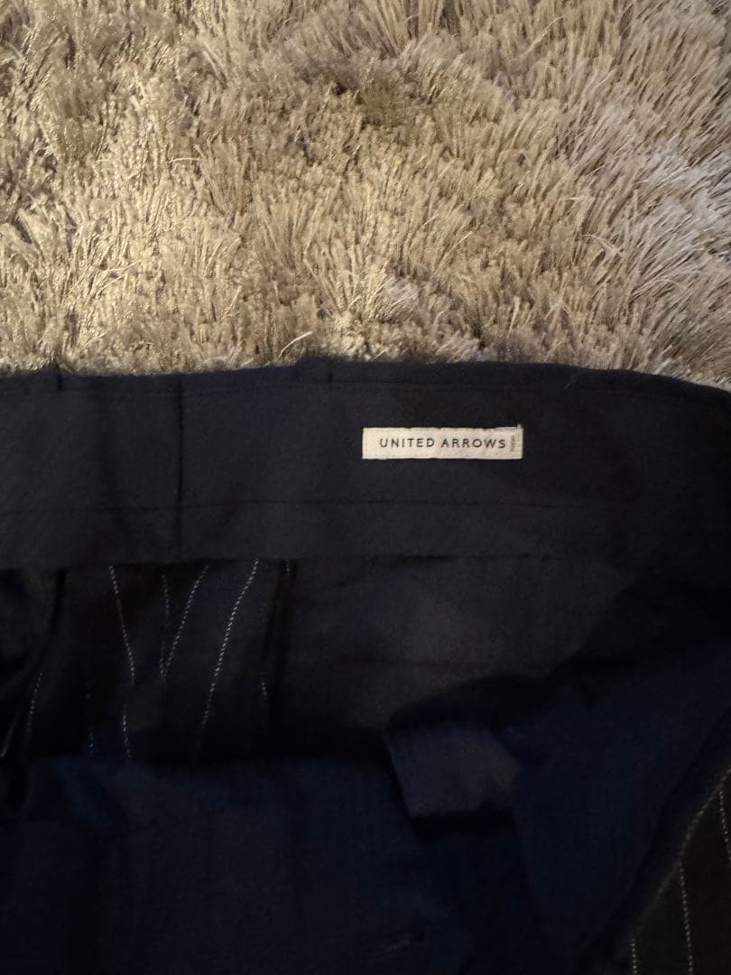 UNITED ARROWS ストライプスラックス Lサイズ 起毛 AW