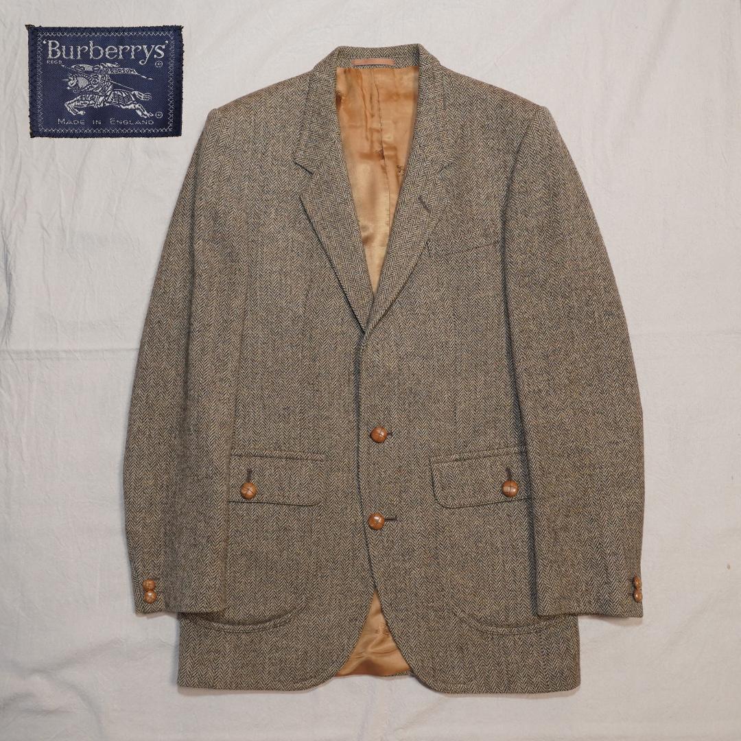 【イングランド製】Burberrys ツイード ジャケット ヘリンボーン
