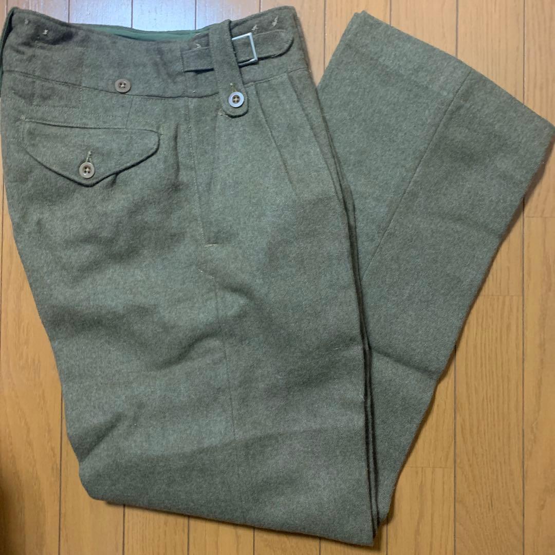 50’sヴィンテージ イギリス軍ウールトラウザー バトルドレスデッドストック