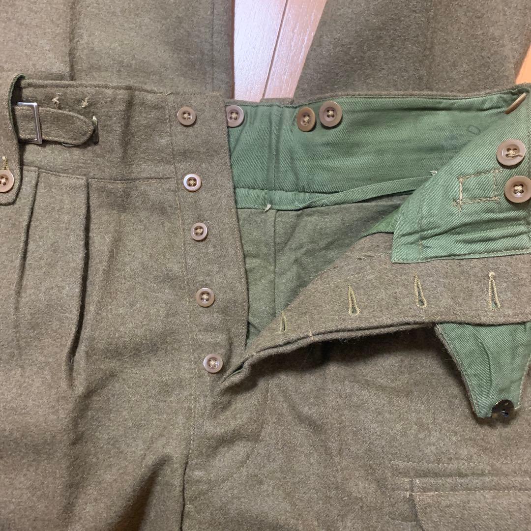50’sヴィンテージ イギリス軍ウールトラウザー バトルドレスデッドストック