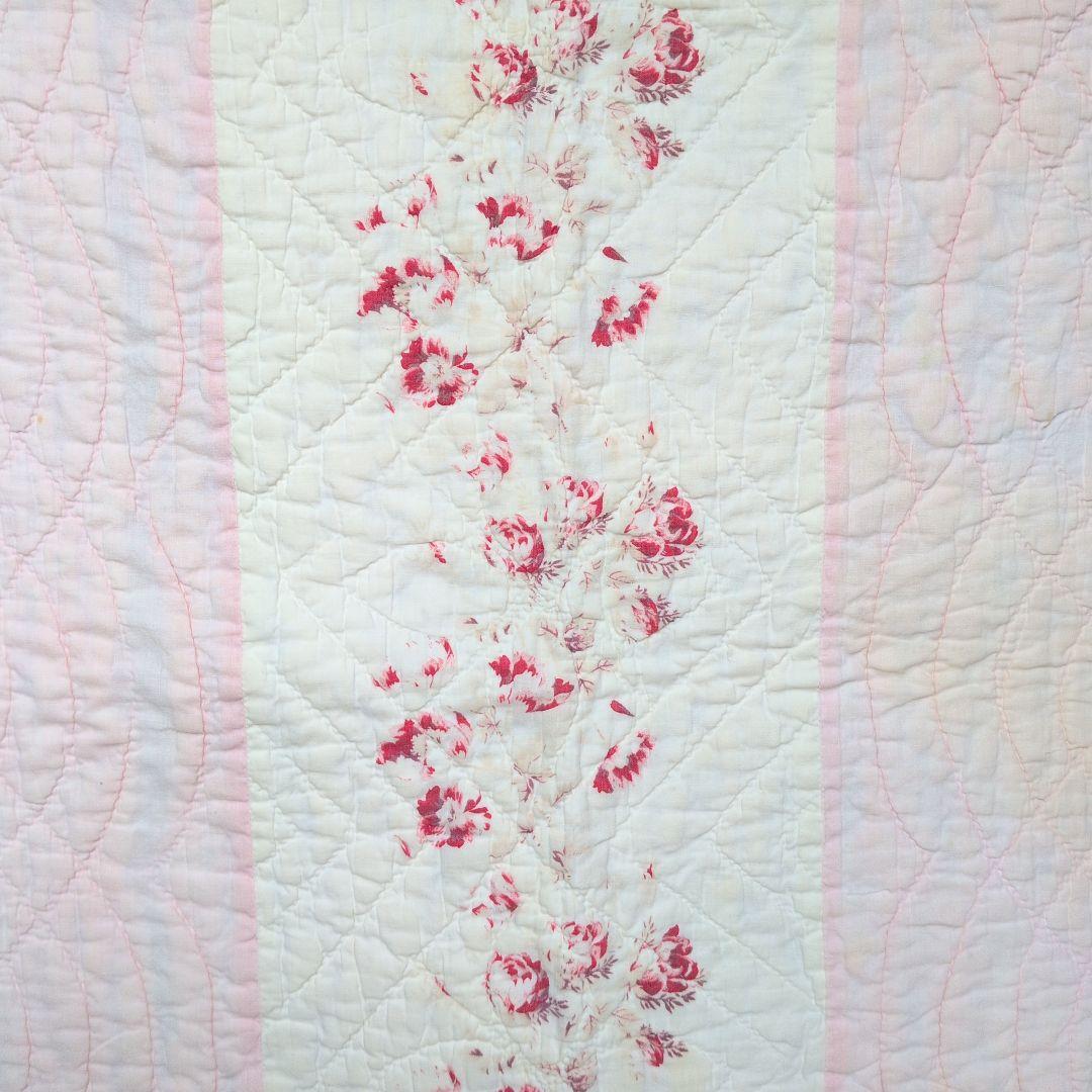 イギリスアンティーク ダーラムキルト 103㎝×45㎝