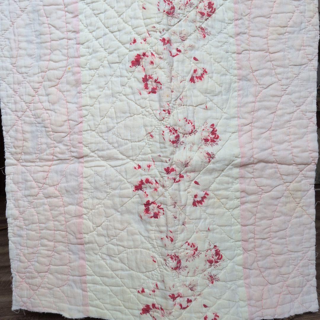 イギリスアンティーク ダーラムキルト 103㎝×45㎝