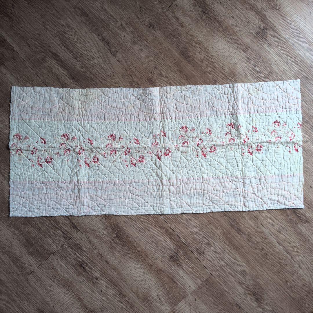 イギリスアンティーク ダーラムキルト 103㎝×45㎝